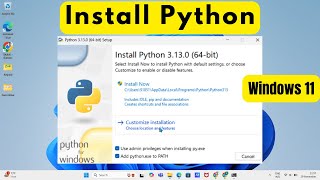 How to Install Python Latest Version 3130 on Windows 11 and Run Basic Programs [upl. by Eldreeda]