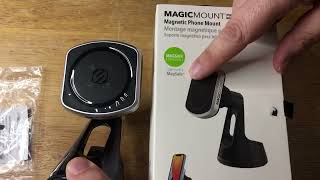 Scosche MagicMount Pro 2 MagSafe Magentic Phone Mount Car amp Home Review 3722 [upl. by Fee339]