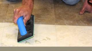 Stone Pro How To Repair Travertine Holes [upl. by Eanar]