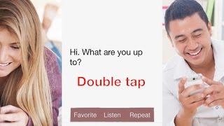 How to use HelloTalk Double Tap Feature [upl. by Boycey]