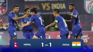 INDIA vs NEPAL Football 11 Full Match Highlights 2021 [upl. by Rogerson]