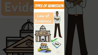 Types of Admission Law of evidence⚖️⚖️👩🏻‍⚖️📚🏛️ shorts lawofevidence [upl. by Johny]