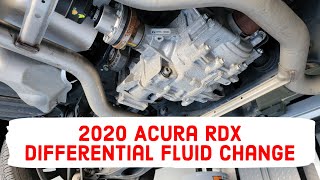 2020 Acura RDX Differential Fluid Change [upl. by Carper]