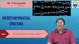 External Elements on Posets Lattice by Dr S Sreekanth [upl. by Ainocal]