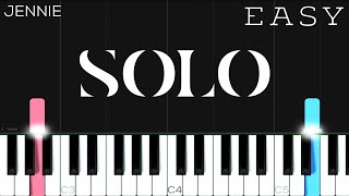 JENNIE  SOLO  EASY Piano Tutorial [upl. by Megan]