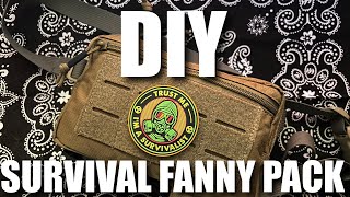 DIY Survival Kit Fanny Pack  Make Your Own Gear [upl. by Billy420]