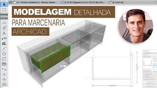 Portas Gavetas e Painéis de Marcenaria  Archicad para Projetos de Interiores [upl. by Atteiluj]