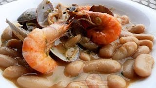 Fabes con Almejas  Receta Asturiana [upl. by Maillw]