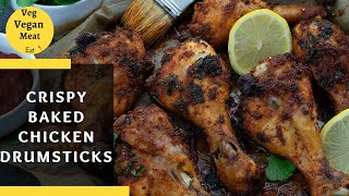 Crispy Baked Chicken Drumsticks Recipe in Oven [upl. by Balmuth77]