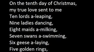 Ray Conniff  12 Days Of Christmas Lyrics [upl. by Ydner]