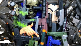 Box of Toys  Army Military Toy Guns Realistic  Toy Weapons and Equipments [upl. by Brottman43]