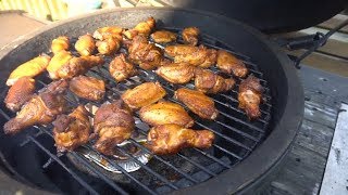 Chicken Wings on the Big Green Egg [upl. by Philoo]