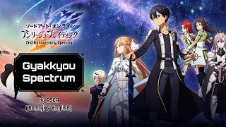 ROMENG Gyakkyou Spectrum  by ASCA  Sword Art Online Unleash Blading 2nd Anniversary Opening [upl. by Portwine992]