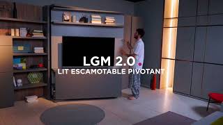 Lit escamotable pivotant LGM 20  La Maison Convertible [upl. by Aztiram90]