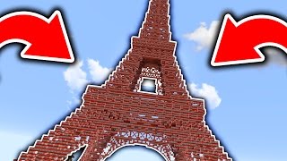 CRAZY EXPLODING TNT EIFFEL TOWER IN MINECRAFT [upl. by Hollis256]