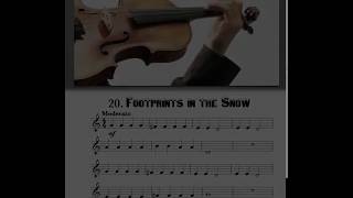 Footprints in the Snow from Vamoosh Violin Book 1 with demo [upl. by Venterea]