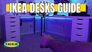 Building the Ultimate Budget Gaming Desk IKEA DESKS GUIDE [upl. by Hedva]