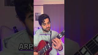 JAZZ🎸LESSON Maj7 arpeggio over Em7b5 jazzguitar [upl. by Alfie]