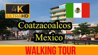 🇲🇽【4K 60fps】 Coatzacoalcos  Walking Tour  Mexico [upl. by Stearn]