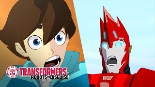 ‘Sideswipe Meets Russell’ Official Clip  Robots in Disguise Season 1  Transformers Official [upl. by Avram333]