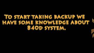 How to take seimens 840d system archive backup  Sinumarik840d [upl. by Modestia]