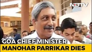 Goa Chief Minister Manohar Parrikar Dies After Long Illness [upl. by Oralle]