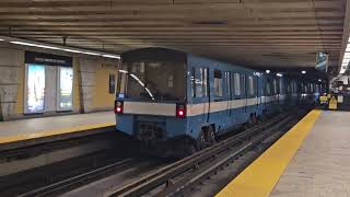 MR73 Metro arriving station Longueuil Université de Sherbrooke 20240428 [upl. by Fosque]