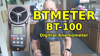 BTMETER BT100 Digital Anemometer [upl. by Aniroc]