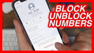 How To Block Numbers on iPhone amp How To Unblock People On iPhone 12 Pro [upl. by Snoddy]