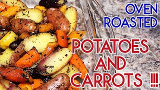 How to make Roasted Potatoes and Carrots  Easy Cooking [upl. by Seravart]