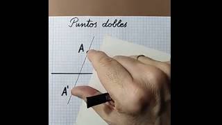 CONCEPTO de PUNTOS DOBLES en la HOMOLOGÍA AFÍN o AFINIDAD en Dibujo Técnico shorts [upl. by Meijer294]