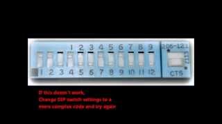 Programming Genie GM3TBX Master Remote with DIP Switches [upl. by Fidele]