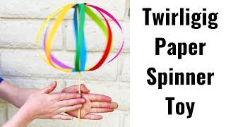 Twirligig Rainbow Paper Spinner Toy [upl. by Acinnor707]