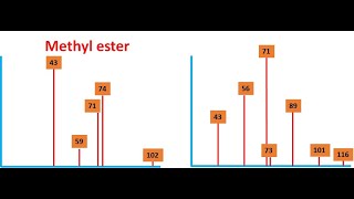 Lec30  Fragmentation pattern of esters  Methyl amp higher esters  MacLafferty rearrangement [upl. by Aretta]