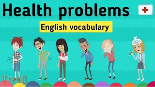 Health problems in English  medical vocabulary  Learn English  Sunshine English [upl. by Resee]