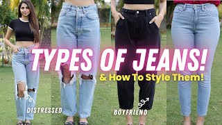 Types of Jeans amp How To Style Them  Ishita Khanna [upl. by Steffi795]