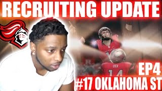 FACING 17 OKLAHOMA ST WITH NEW PLAYBOOK  RECRUITING UPDATE  RUTGERS DYNASTY NCAA FOOTBALL 14 [upl. by Enellij748]