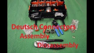 Deutsch Connectors Assembly Instructions Disassembly Crimp Tool [upl. by Anatola]