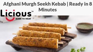 How to Cook Licious Afghani Murgh Seekh Kebab Review Shorts [upl. by Stultz]