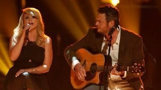 BLAKE SHELTON amp MIRANDA LAMBERT quotOVER YOUquot TRIBUTE amp JOSIAH HAWLEY ELIMINATED quotTHE VOICEquot [upl. by Veradis]