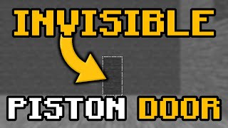 INVISIBLE 1x2 PISTON DOOR MINECRAFT 121  BLOCK BY BLOCK TUTORIAL [upl. by Ardnuhsed]