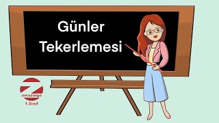 1Sınıf Haftanın Günleri  Günler Tekerlemesi [upl. by Saqaw]