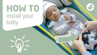 How to install your baby in the MaxiCosi Coral car seat [upl. by Gifford]