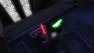 Jedi Academy Saesee Tiin vs Kotor 2 Sith Lord [upl. by Yssej]