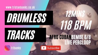 Afro Cuban 68 Bembe Drumless Track with click 118 BPM [upl. by Nevlin837]