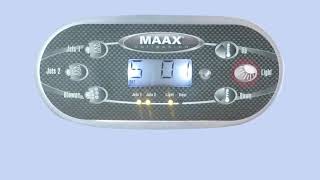 MAAX Spas TP600 Control Panel Programming [upl. by Qulllon]