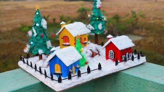 DIY Easy Christmas Model Craft  Christmas Special Craft Idea [upl. by Rebmat]