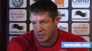 Bakkies Botha quotJe suis venu à Toulon pour gagnerquot [upl. by Anees]