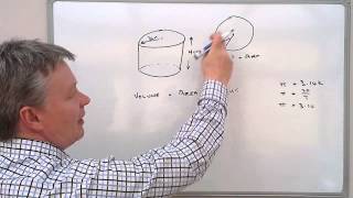 How to calculate the volume of a cylinder [upl. by Kippar]