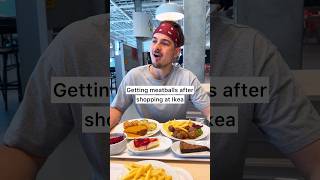 Are MEATBALLS and FRIES a reward after walking several hours at Ikeea😁❤️🧆🍟 CHEFKOUDY [upl. by Latihs]